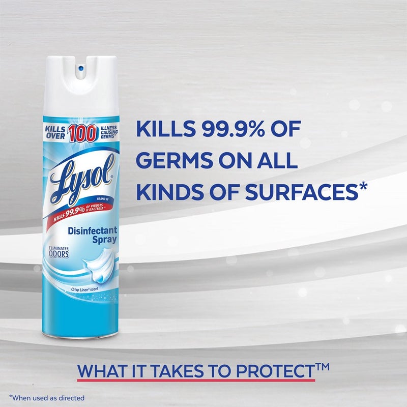 Lysol Professional Disinfectant Spray, Spring Waterfall, 19 oz (Pack of 3) - Image 2